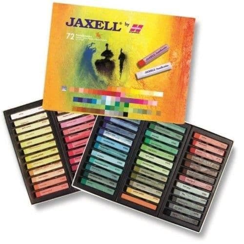 JAXELL LÅDA MED 72 PASTELLKRITA...