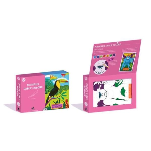 färgglada sand djur kit kreativa aktiviteter