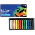 Miniatyrbild 1 av 2: Pastellkritor - MUNGYO - 007029 - Förpackning med 12 - Blandade färger - Fyrkantig sektion 1 cm