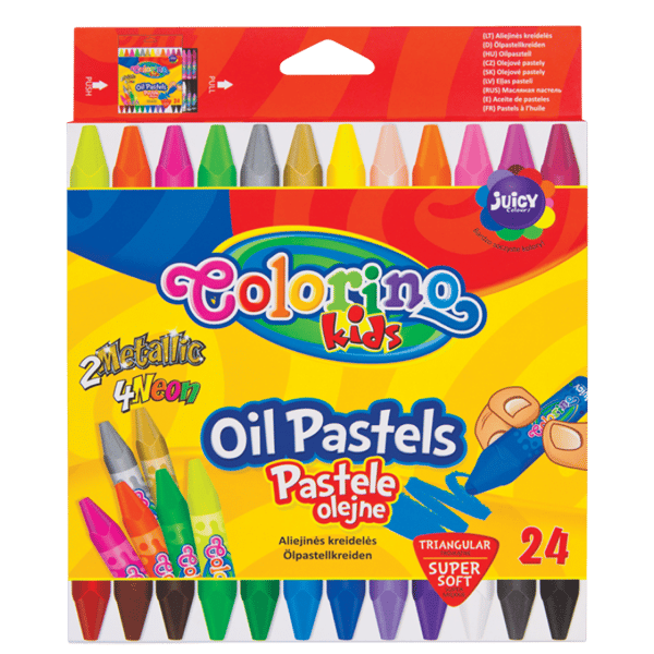 Oliepastel 24k trekantet Colorino no. 6085