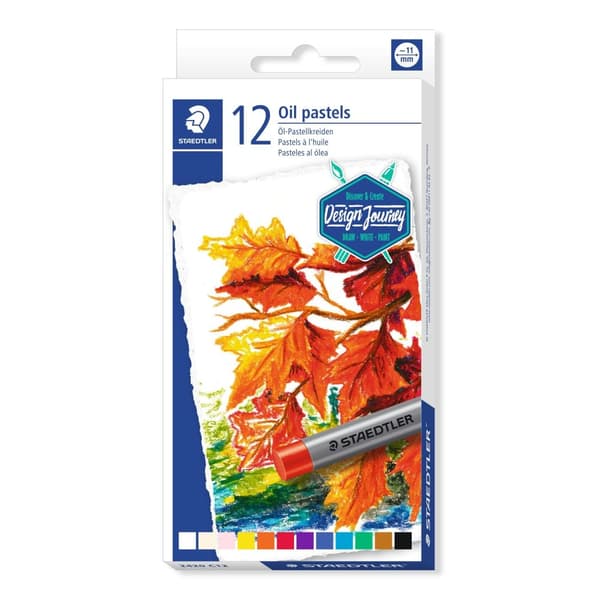 Oliepastell 12 farver Staedtler S2420