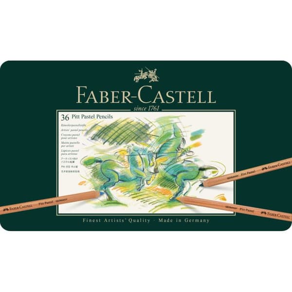 Pastellkritor - FABER-CASTELL - Pitt - 36 färger - Metallåda - Blandat