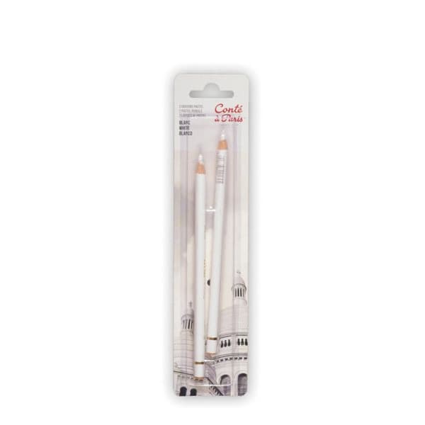 Set med 2 Conte a Paris vita pastellpennor