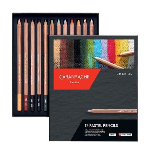 Extra fina torra pastellfärgade pennor - Caran d'Ache - Pastellfärgade pennor