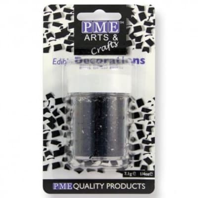 Black Glitter Flakes PME Sugarcraft