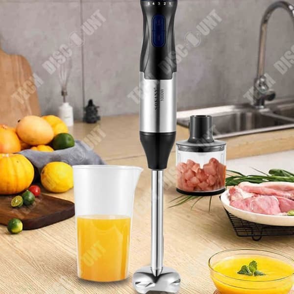 TD® Cuisine Cuisinart 4-i-1 design fem hastigheter stänksäker design multifunktionell mixer för hemmabruk