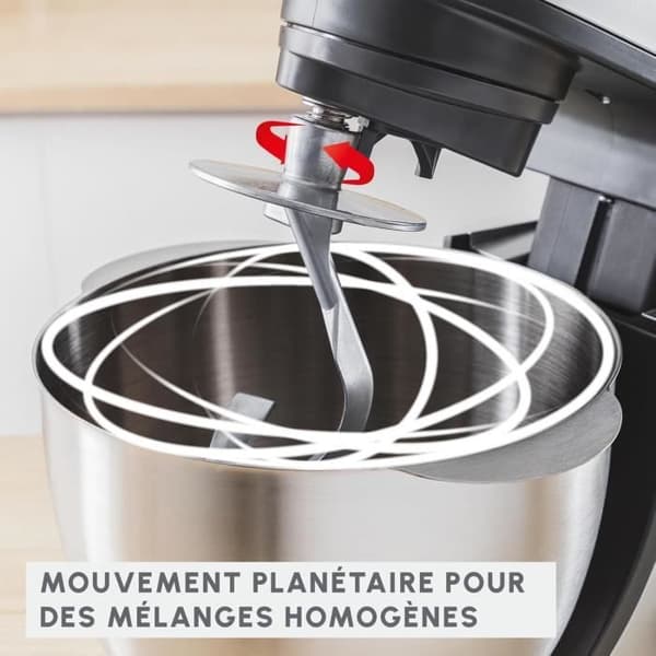 Robotpatisser - MOULINEX - MASTERCHEF GOURMET - 1100W - 4,6L - 8 justerbara hastigheter