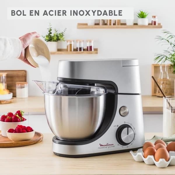 Robotpatisser - MOULINEX - MASTERCHEF GOURMET - 1100W - 4,6L - 8 justerbara hastigheter