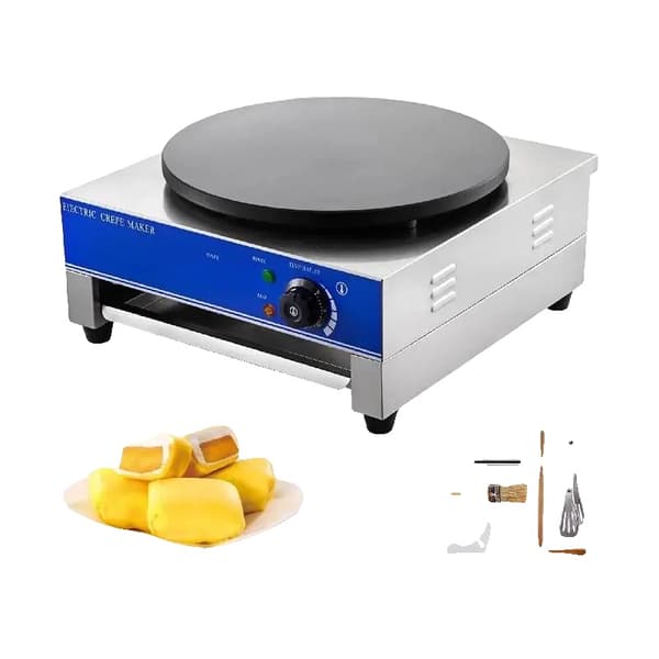 Elektrisk Crepe Maker, Non-Stick Overflade, Ideel til Restauranter og Caféer