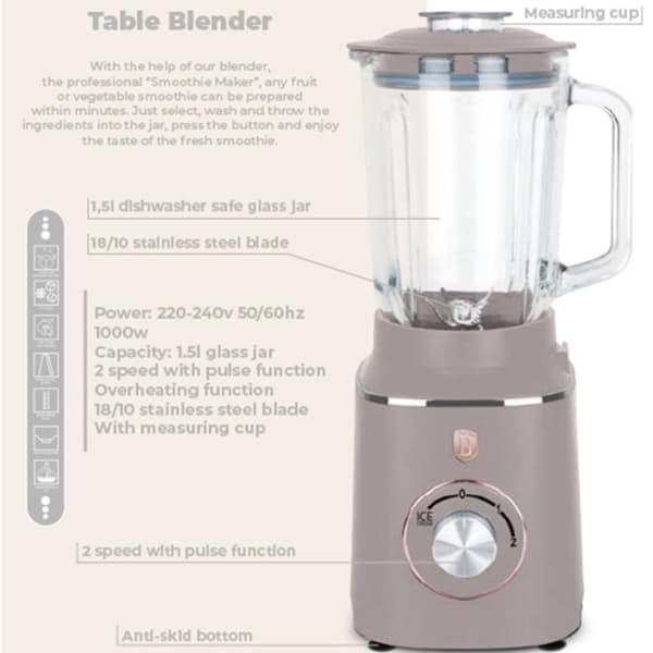 Berlinger Haus Bh-9496 Taupe Lumarko Kandeblender!