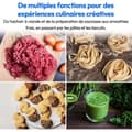 Miniatyrbillede 3 af 6: 3-i-1 matberedare - MEDION - MD18430 - 1200 W - 5 L - 8 hastigheter - Hackfunktion - Svart