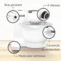Miniatyrbillede 4 af 6: Bosch Series 2 MUMS2AW00 Matberedare - 700 W - 4 hastigheter - 3,8 l - Vit