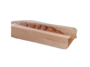 Fyrkantspåse franskt bröd stor 140/70x450 mm 40 gr brunt,500 st/krt