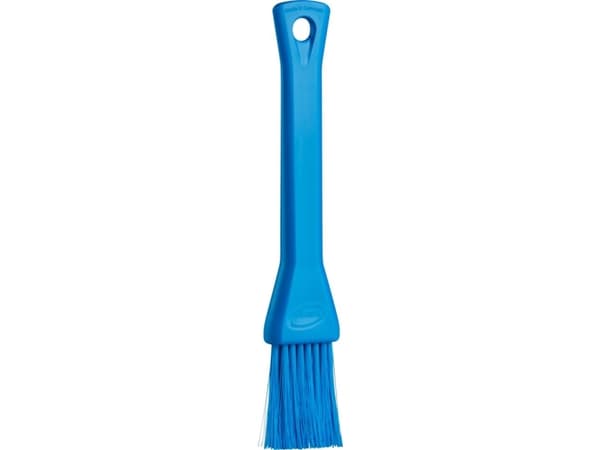 Levnedsmiddelpensel, Vikan, 19,5x3x1,5cm, blå, polyester/PP/rustfrit stål, 3 cm - (10 stk.)