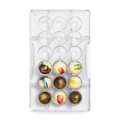 Semisfär Halvkupol Dome Pralinform 18st Polykarborat Chokladform - Decora
