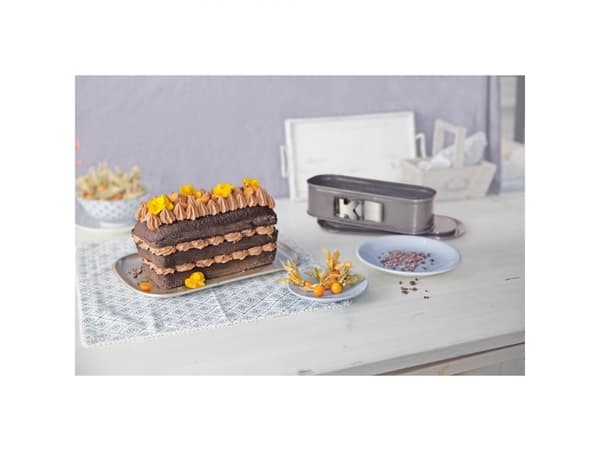 Kaiser La Forme Plus - Springform loaf pan - 30 x 11 x 8 cm - 1.85 L - ikke-klebende - svart