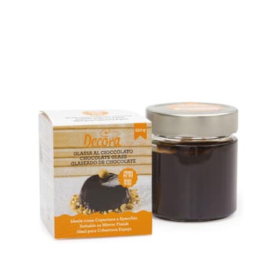 Choklad Glasyr Mirror Glaze Topping 250g - Decora