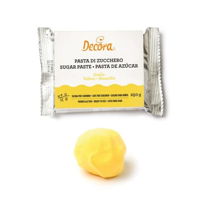 Sockerpasta Gul 250g - Decora