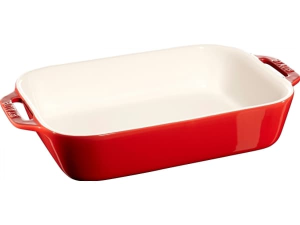 Staub gryteform keramikk, kirsebær, 34x24 cm (40511-148)