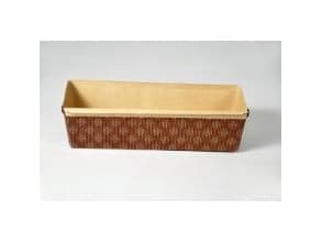 Kageform 263x80x70 mm Rektangulær Brun/Guld,480 stk/krt