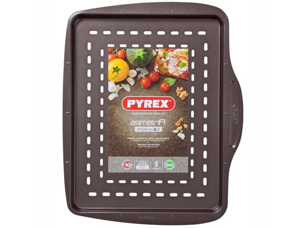 Ugnsplåt Pizza Pyrex Asimetria Galvaniserat stål (37 cm)