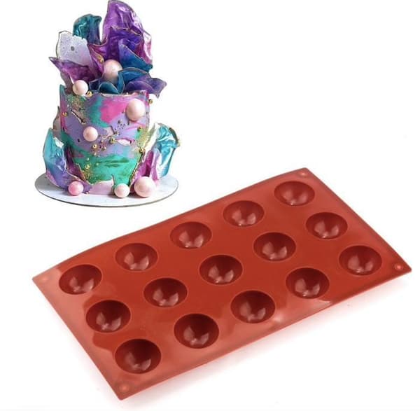 3-pack Silikonform - Kula/Halvklot 6/15/24 - Is/Choklad/Geléform