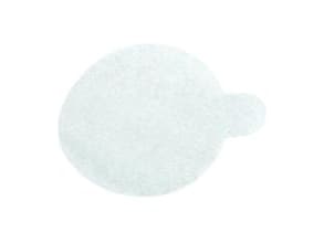 Smørrondel Ø6 cm med Øre Hvid,1000 stk/krt