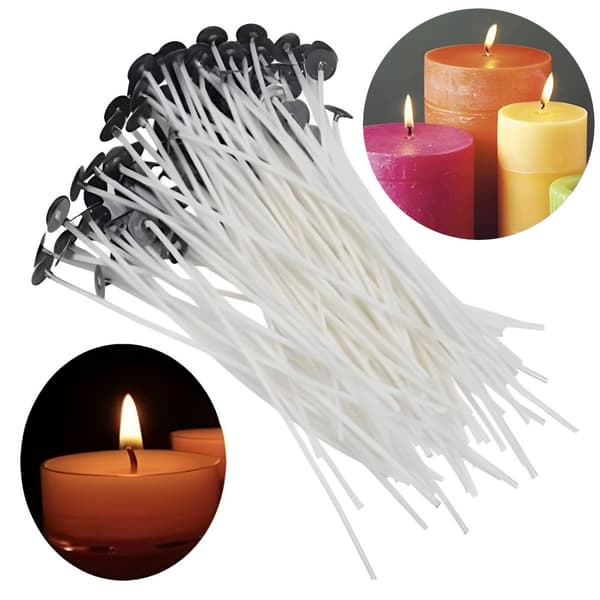 100st Candle Sustainers - Ljusveke - Candle wicks - Vaxade vekar 20cm