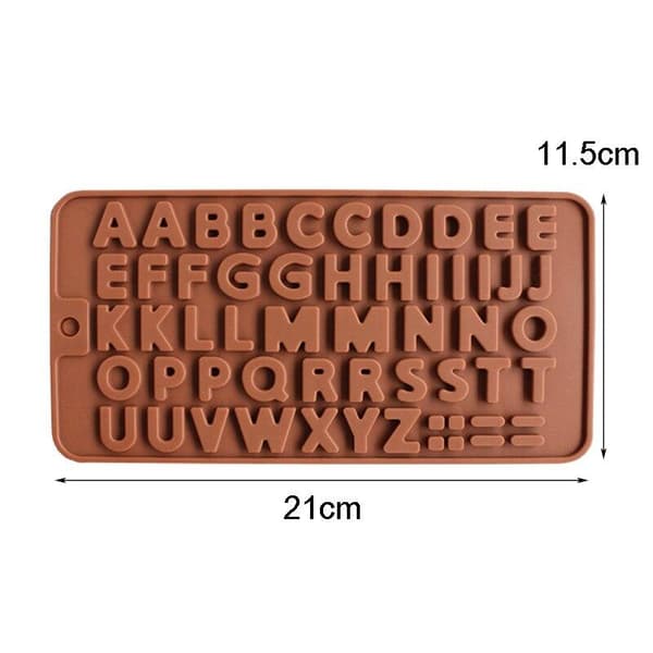 Chokoladeform, Bogstaver, Alfabet - Isform, Pralineform