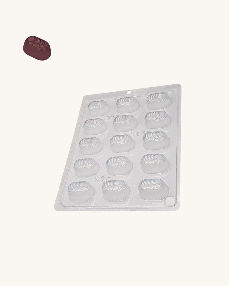 BWB Simple Mold - Bombom Decorado 1142 - Pralinform Chokladform