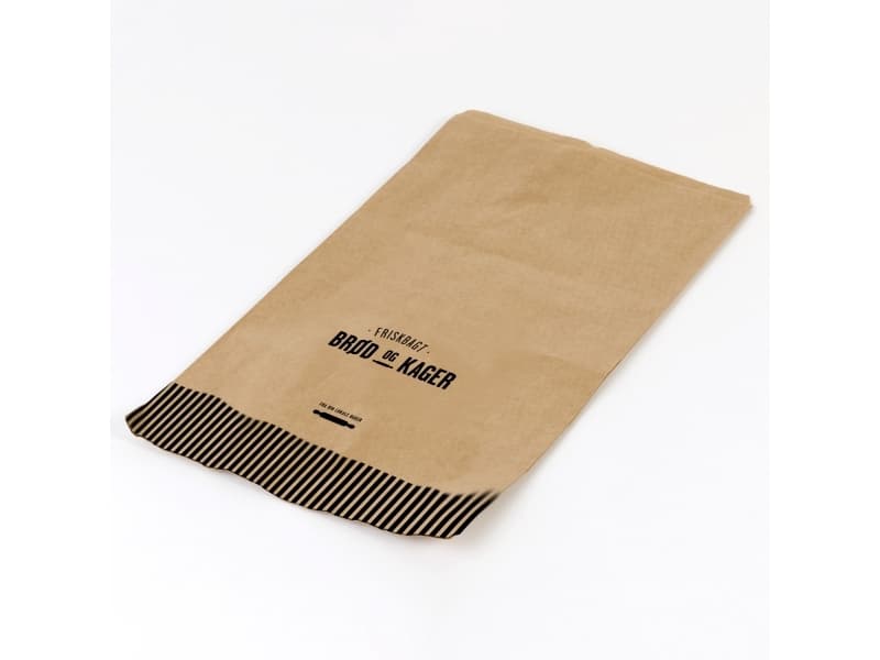 Bageripåse 2,5kg ribbad brun Färskt bröd och kakor 1000 st - (1000 st.)