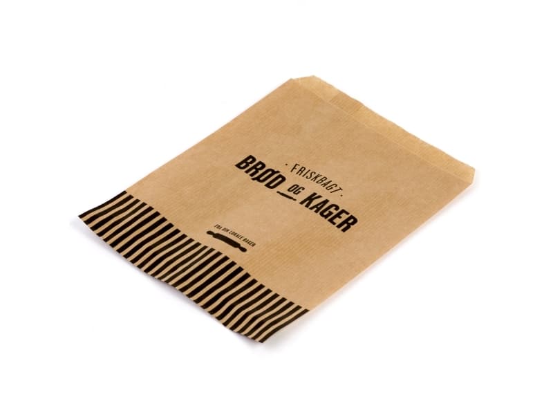 Bageripåse 0,5 kg brun med ribbor Nybakat bröd och kakor 1000 st - (1000 st)