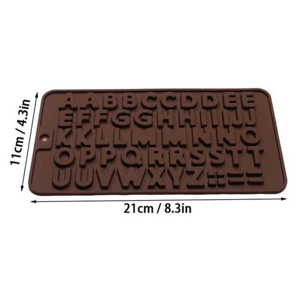 Silikon Chokladform Bokstäver Alfabet Bakform SiIlikonform