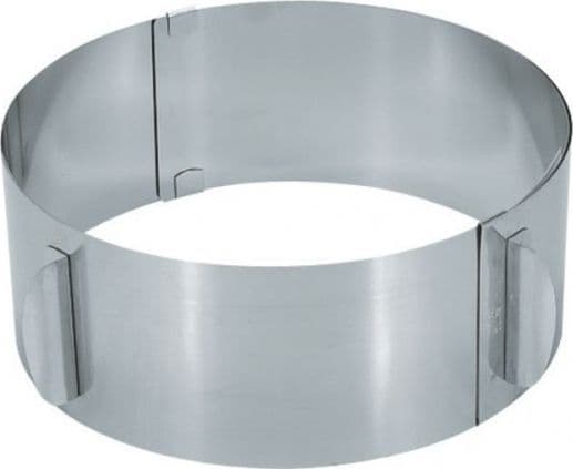 GEFU Tortenring TONDO, Rostfritt stål, Rostfritt stål, 1 styck, 30 cm, 100 mm