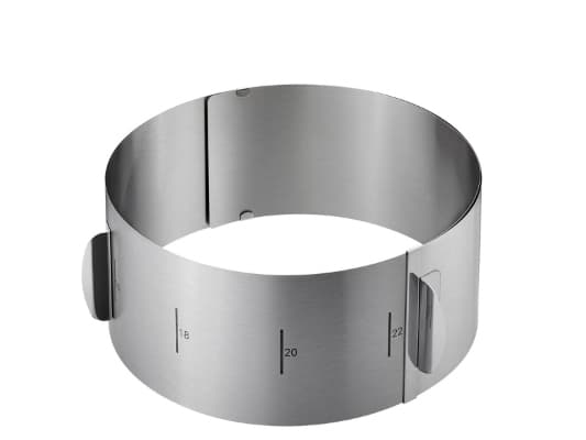 GEFU Tortenring TONDO, Rustfritt stål, Rustfritt stål, 1 stykker, 30 cm, 100 mm