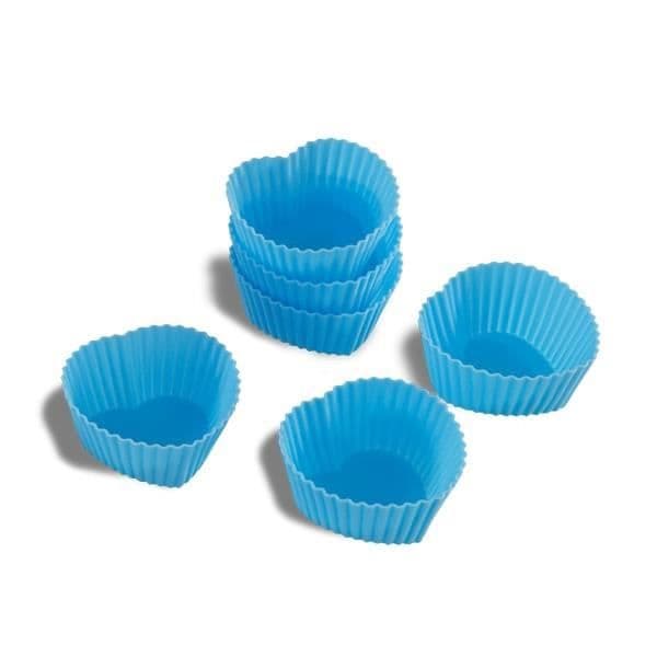 Muffinsform - Deco Maison - Hjärta - Silikon - 6 stycken - Kompatibel med frys och diskmaskin