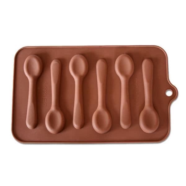 Chokladform - Deco Maison - Små skedar - Silikon - Kompatibel med frys - Diskmaskin