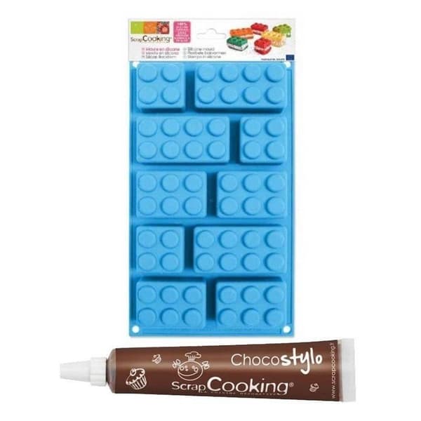 Siliconform tegelbitar ScrapCooking + 1 Chokladpenna