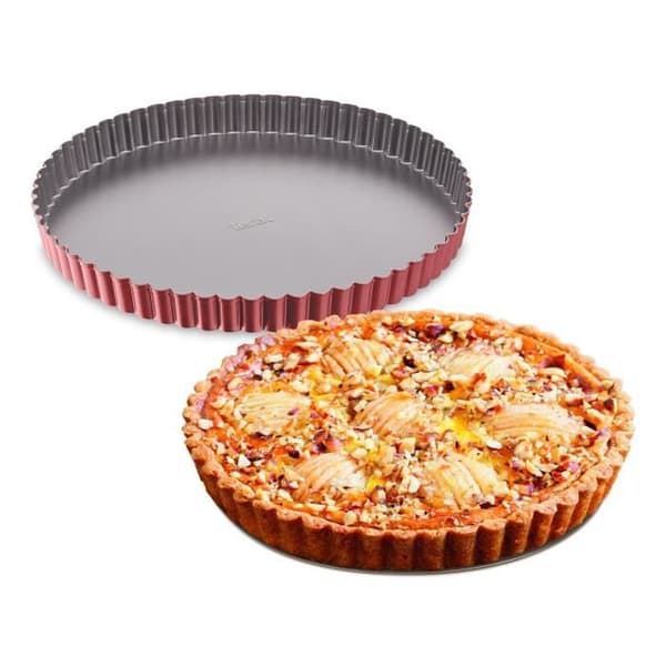 TEFAL Delibake tårtpanna 28 cm, non-stick beläggning, hög kvalitet, röd J1641514