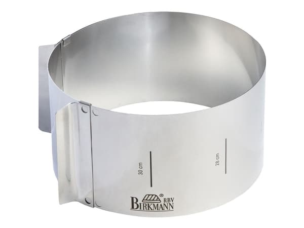 RBV Birkmann Tortenring | Easy Baking - Tortenring - Rund - Flache Oberfläche - Edelstahl - Edelstahl - 100 mm (429314)