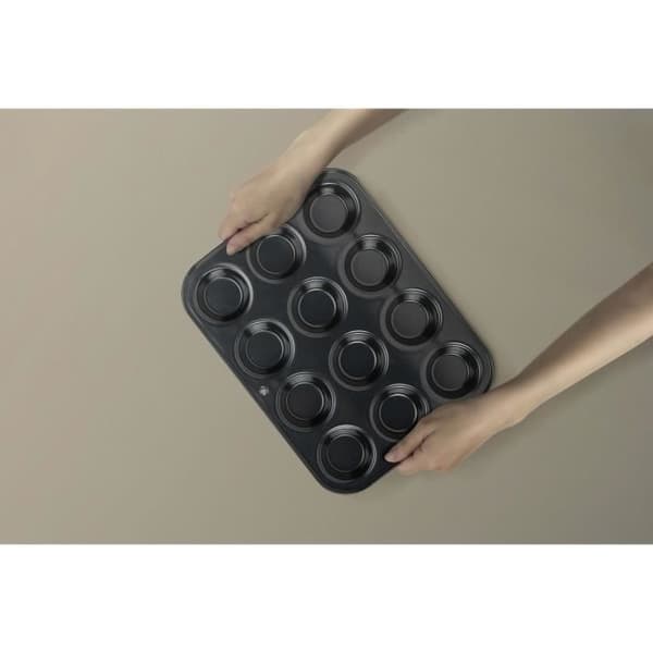 Non-stick muffinsform - MYWAY - 32*24 CM - Kolstål - Lämplig för ugnar