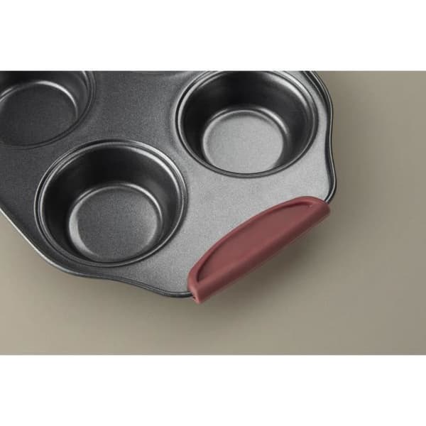 Muffinsform med non-stick beläggning - MYWAY - 31*18 CM - Kolstål - Svart - Lämplig för ugnar