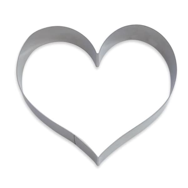Cutter - ScrapCooking - XXL Heart - Rostfritt stål - Silver - Kompatibel med frys