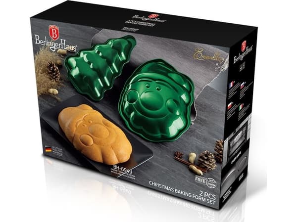 Berlinger Haus Set of 2 Christmas baking molds Santa Claus Christmas tree Berlinger Haus BH-6949