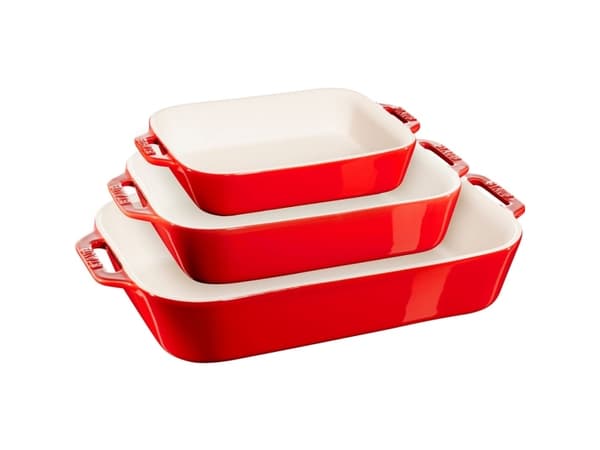 ZWILLING STAUB Ceramics, Bakesett, Rektangulær, Keramisk, Rød, Emalje, 0 - 300 °C