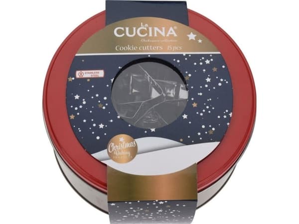 La Cucina piparkakkujen leivontapalat Joulumuotit Joulu 15 kpl