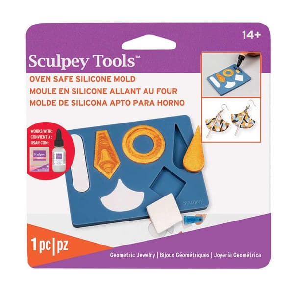 Sculpey silikonform för geometriska smycken