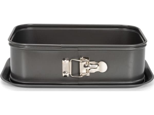 Patisse, rektangulær form, 28 x 18 x 12 cm, grått stål