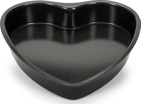Patisse hjerteform 20 cm sort stål