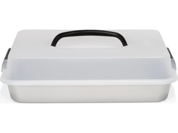 Patisse mold with supporting lid 35 x 24 cm silver steel
